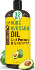 Seven Minerals Aceite de Aguacate en botella, para cabello suave y brillante.