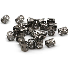 SEVENHEAD cuentas para dreadlocks negras, ideal para decorar trenzas con estilo.
