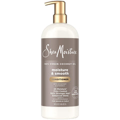 SheaMoisture Moisture & Smooth: botella 34oz para ondas definidas y control del frizz.