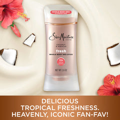 Desodorante sin aluminio de SheaMoisture: fragancia fresca y ligera.