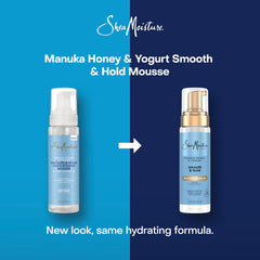 SheaMoisture Manuka Honey & Yogurt Mousse: aplicación en porciones para distribución uniforme.