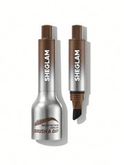 SHEGLAM Brow-Fection pincel angulado cercano para trazos precisos.