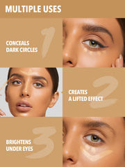 SHEGLAM corrector: hidratación gracias a Portulaca oleracea en la zona ocular.