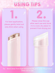 SHEGLAM Crystal Jelly Glaze Stick: textura hidratante que desliza sin esfuerzos.