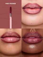 Fórmula ligera de SHEGLAM que se seca formando un film delgado en labios.