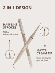 SHEGLAM trazo-pelo-cejas lapiz-liquido para definir cejas con aspecto natural.