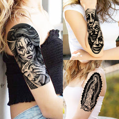 Tatuajes SHELYEXIEN con diseños 3D realistas para eventos.