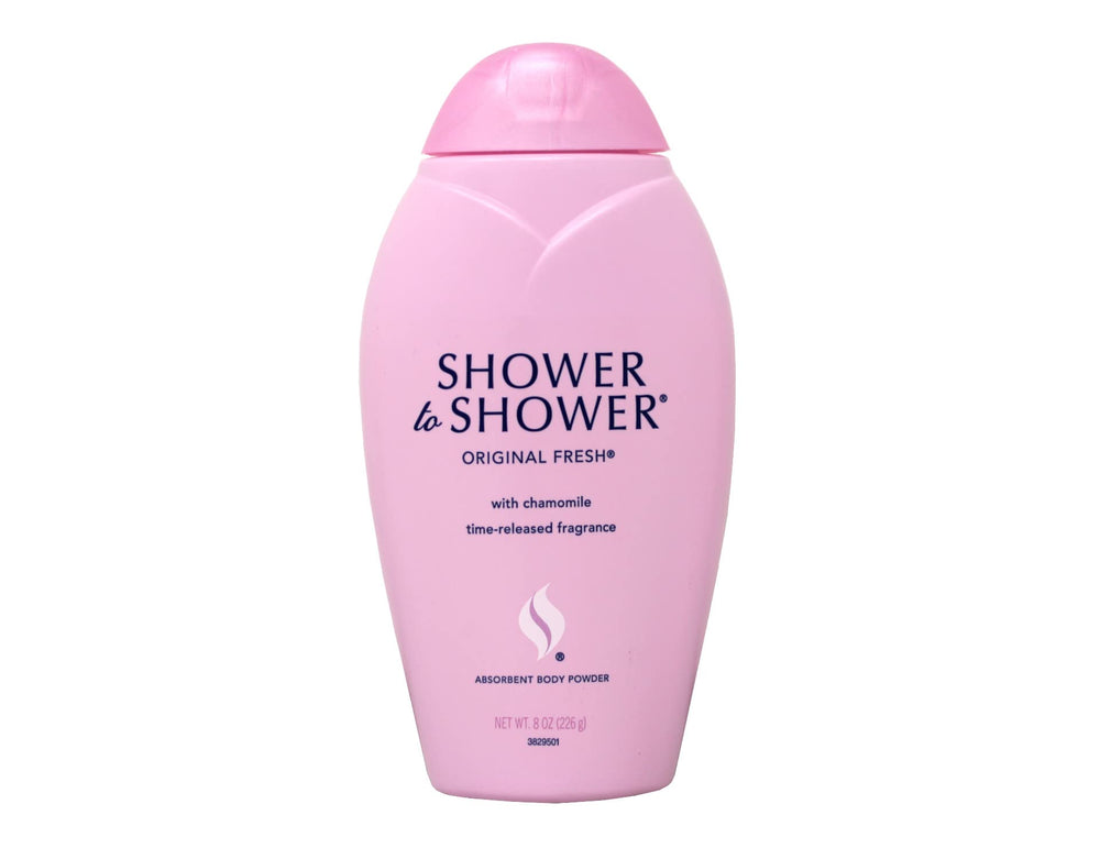 Shower To Shower polvo corporal original en botella, sensaciones frescas para el día.