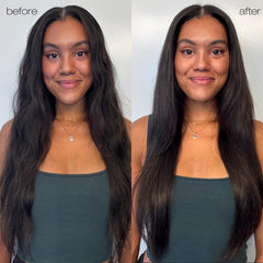 Textura sedosa de Essence Absolue realzando el brillo del cabello