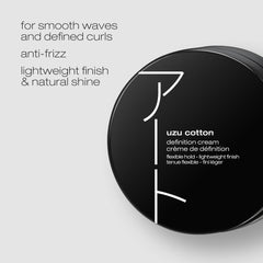 shu uemura art of hair Uzu Cotton Sin Frizz: acabado suave y control del encrespamiento.