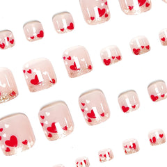 SHUXILIN uñas-pie corte cuadrado para aplicación rápida y cómoda