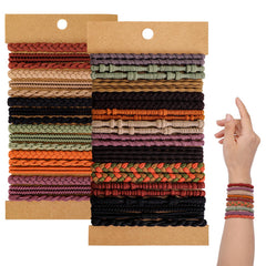 SIADEE Boho coleteros 48 piezas, colores vivos para peinados rápidos y sin daño.