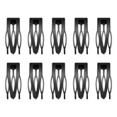 Pinza Sightor de agarre doble en negro, ideal para fijar peinados con seguridad.