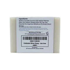 Jabón Silver Miracles con plata coloidal, cuidado suave para rostro.