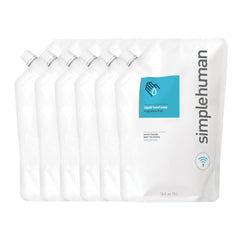 simplehuman bolsa de recambio sin fragancia para jabón de manos 34oz.