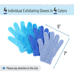 Guantes exfoliantes Slick Solutions ergonómicos para ajuste cómodo