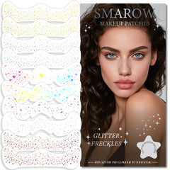 Smarow pecas brillantes para la cara, brillo suave y seguro para la piel.