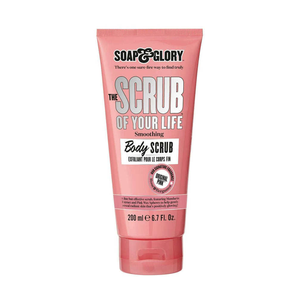 Soap & Glory Original Pink exfoliante corporal con textura terciopelo para piel suave.