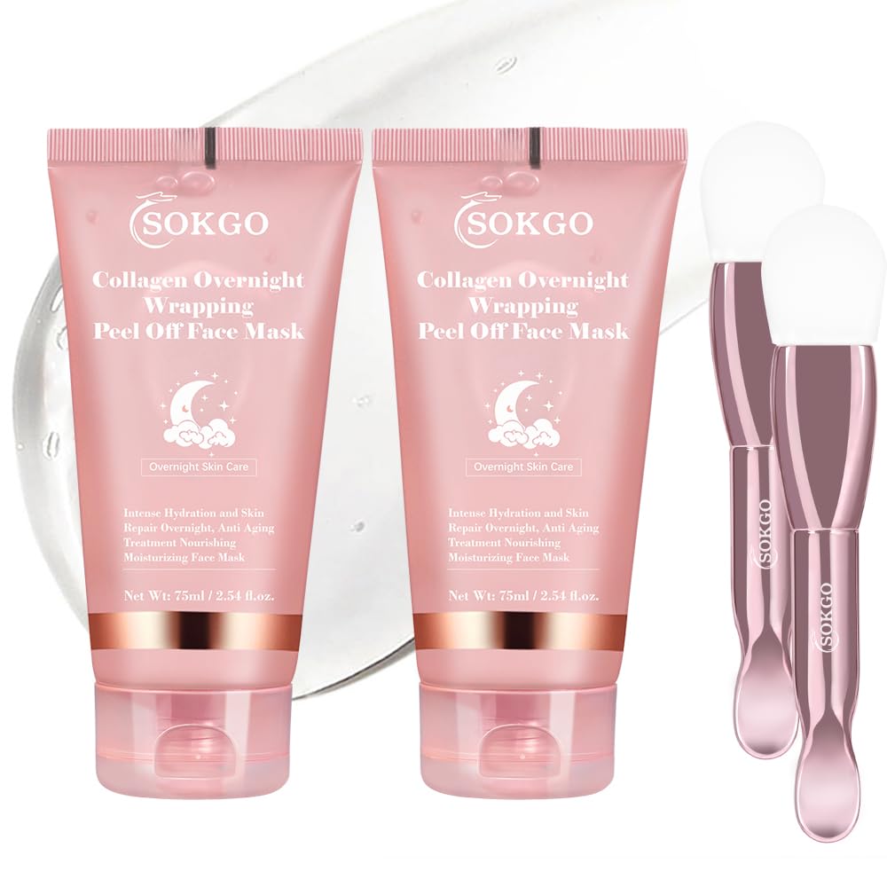 Sokgo Collagen nocturna máscara envoltura: aplicación suave para despertar con piel más firme