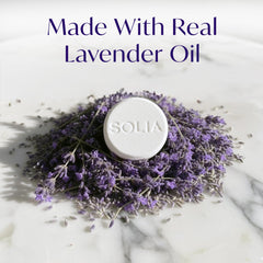 Solia bomba de vapor lavanda para ducha, envuelta individualmente para viajar