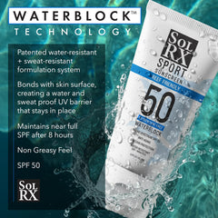 SolRX Sport SPF 50: actividades deportivas al aire libre con protección UVA/UVB