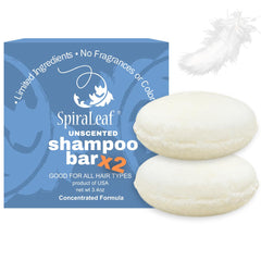 Spiraleaf barra champú sin fragancia: cuidado diario suave para todo tipo de cabello.