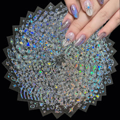 SPLOCUDU estrellas Aurora 3D para uñas, adhesivas y fáciles de aplicar.