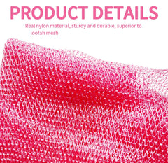 SPMKTBOZAI esponja rosa con dorso de alcance amplio para llegar fácilmente.