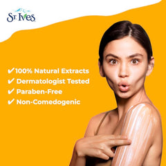 St. Ives con aceite de coco natural para hidratación profunda.