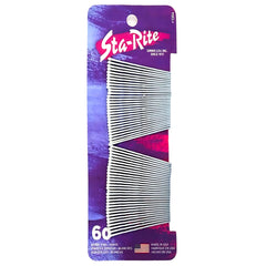 Sta-Rite horquillas blancas con punta de goma suave para peinado cómodo