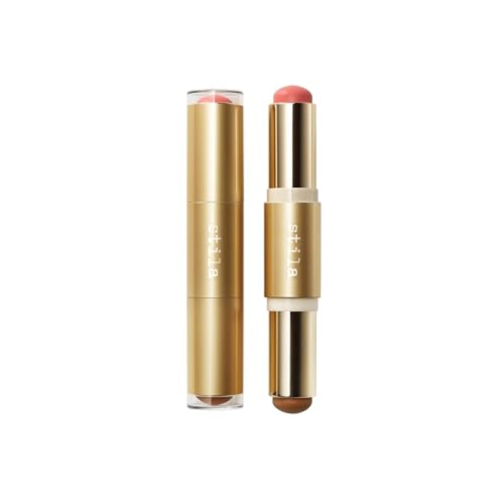 Stila Blush & Bronze Hydro-Blur: empaque compacto para retoques diarios.