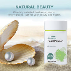 Sturelehub polvo de perla orgánico para mascarilla casera, exfoliación suave y efectiva