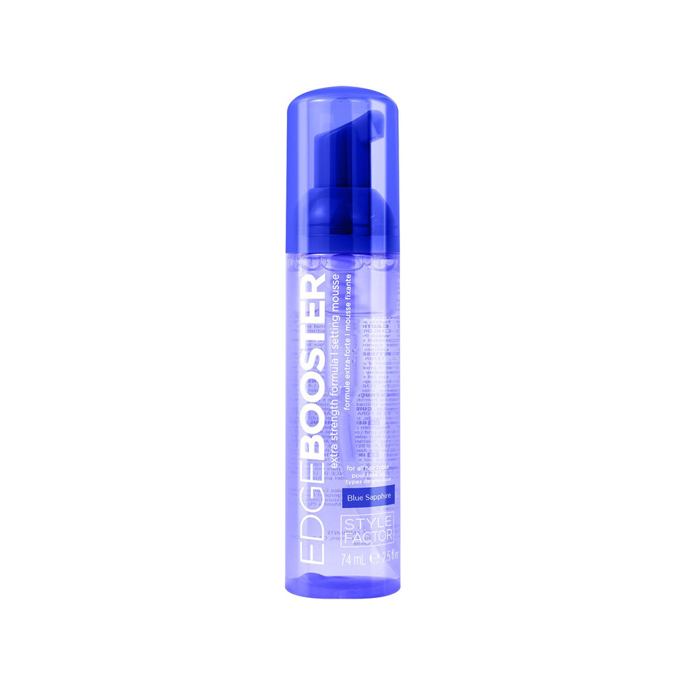 Espuma Style Factor Edge Booster de viaje muestra empaque compacto para peinados duraderos
