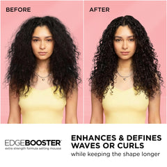 Style Factor Edge Booster Mousse añade brillo y nutrición para cabello saludable.