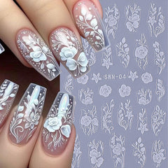 STZPRONAIL diseño-5d-relieve-encaje: relieve tridimensional que realza las uñas.