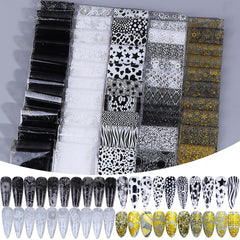STZPRONAIL diseño floral de encaje en foil para uñas