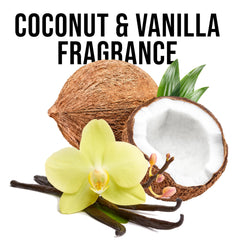 Notas de coco y vainilla, aroma agradable y duradero de Suave.