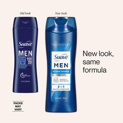 Suave Men Ocean Charge, aplicación en cabello, acondicionamiento ligero en un solo paso.