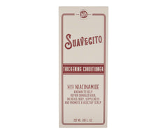 Suavecito Acondicionador Engrosante: foco en brillo y densidad.