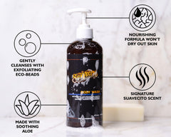 Cuidado de la piel suave tras la ducha gracias a Suavecito.