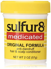 SULFUR8 Acondicionador anti caspa, botella frontal, ayuda a controlar caspa y deja el cabello suave.
