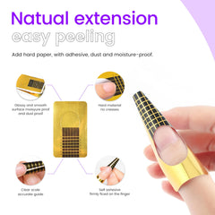 SULLMAR NailForms extensiones de uñas con gel para uso doméstico y profesional.