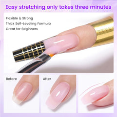 SULLMAR NailForms forma cuadrada facilita un contorno limpio y uniforme para uñas.