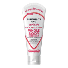 Desodorante corporal Blissful Escape de Summer's Eve, crema para control de olores todo el día