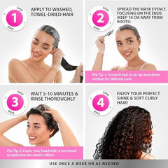 SUNATORIA evita encrespamiento y ofrece control diario del cabello rizado.