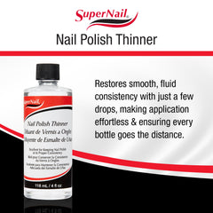 SuperNail compatible con esmaltes tradicionales y gel para diluir.