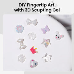 Gel de uñas con bolígrafo de arte, ideal para decorar con detalles.