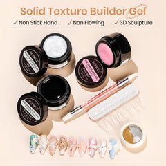Gel SUPWEE de extensión de uñas perla blanca para estilo suave.