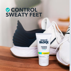 SweatBlock para manos secas gracias a la rápida absorción.