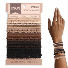 SYGY ligas boho 2 en 1 para cabello y muñeca